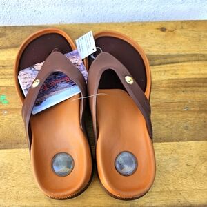 Hawaiian Jellys Ultra Comfort A'a Brown Lava Unisex  Men's 8